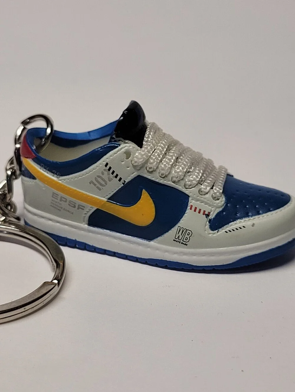 Mini 3D Retro Basketball Shoe Keychain Multi-Color Sneaker Charm